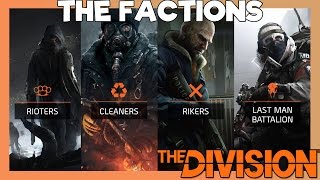 Tom Clancy's The Division - Enemy Faction Information