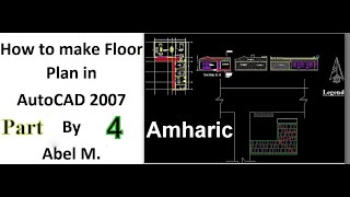 Part 4 Ground Floor Plan   Placing Window And Door  In AutoCad By Abel M