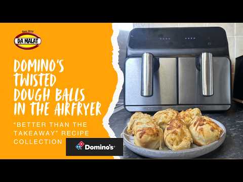 Domino's Style Twisted Dough Balls In The Air Fryer.