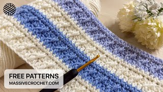 THRILLING Crochet Pattern for Beginners! ⭐️ VERY EASY & FAST Crochet Stitch for Blankets and Bags by Massive Crochet 5,277 views 3 weeks ago 11 minutes, 53 seconds