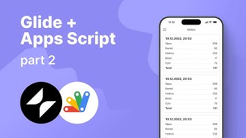 GlideApps. Store data in separate Google Sheet. Part 2