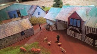 Tiny Paper Models Of Our Farm Buildings - by Anke