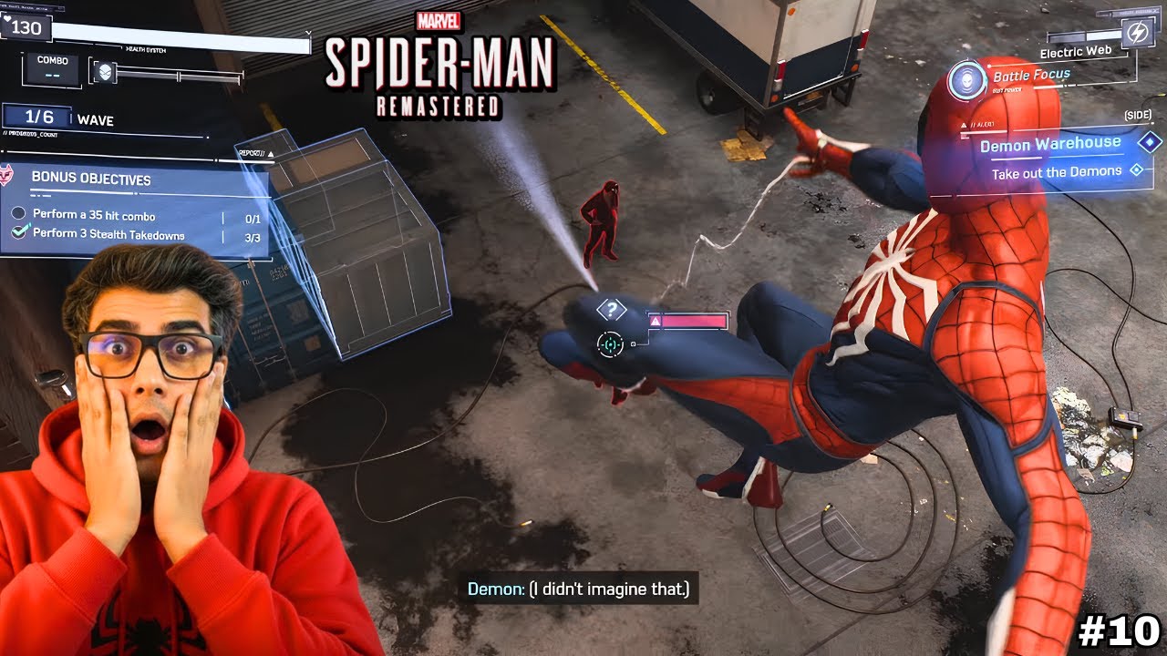 Spider-Man Remastered | Demon Leader Encounter & Warehouse War | Gameplay #10 | PS5 4K