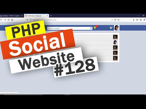 Social Website from scratch - Part 128 - Images in notification | OOP PHP with MYSQL Database