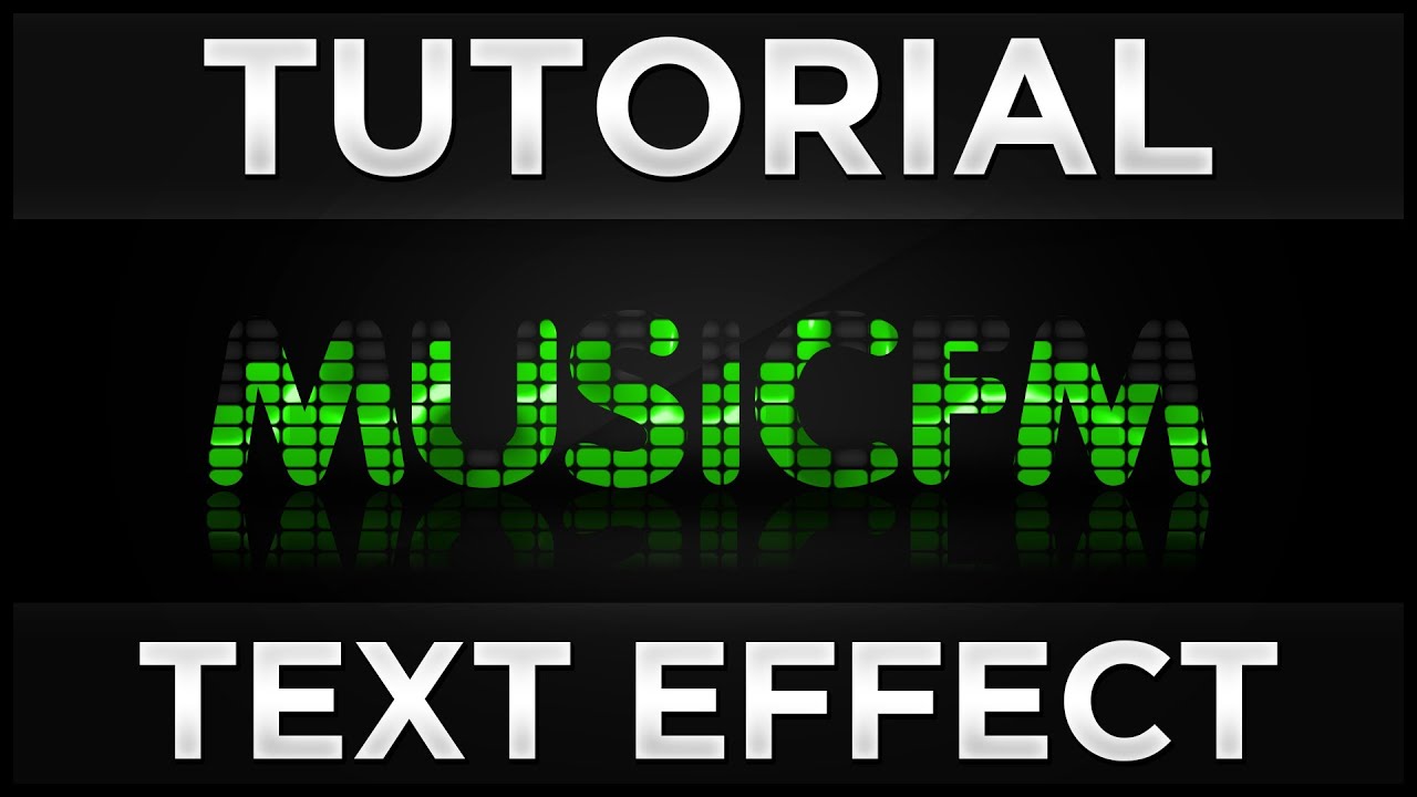 Tutorial Photoshop: Music EQ Text Effect (gric.ro)