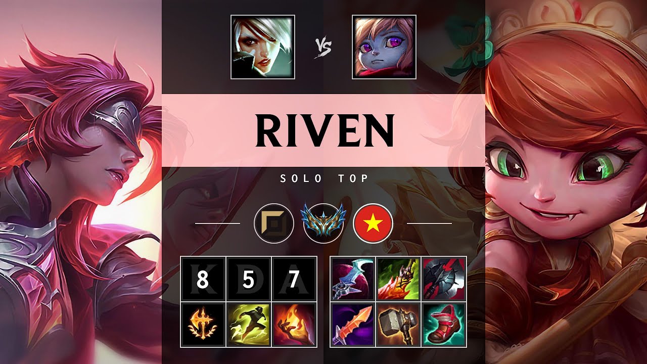 Riven Top vs Poppy - VN Challenger Patch 25.07