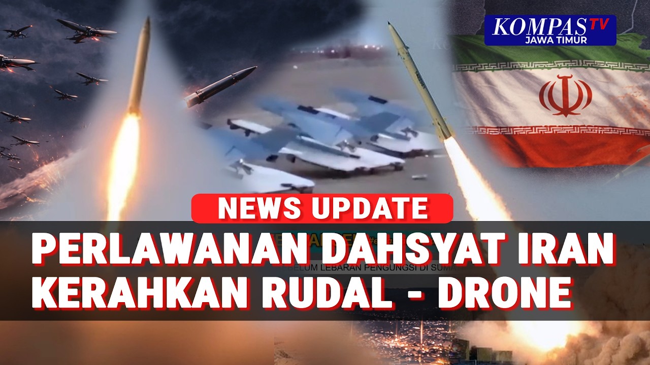 Konflik Memanas! Iran Luncurkan Rudal dan Drone ke Israel Usai Kapal Perang Diserang AS!