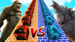 GODZİLLA ŞANS BLOK VS KİNG KONG ŞANS BLOK 😱 - Minecraft