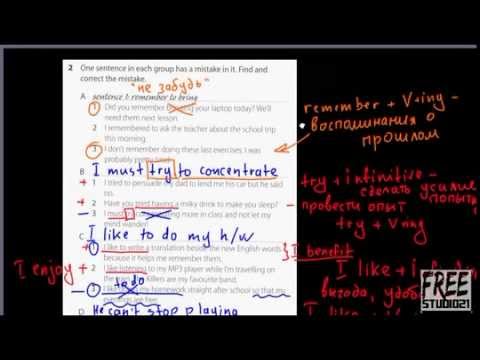 Unit 3 | V+ing и Infinitive после одних и тех же глаголов