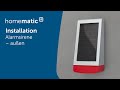 Homematic IP | Installation einer Alarmsirene – außen