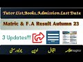 AIOU 3 Updates | AIOU Updates | 11 May 2024 | Open University Updates