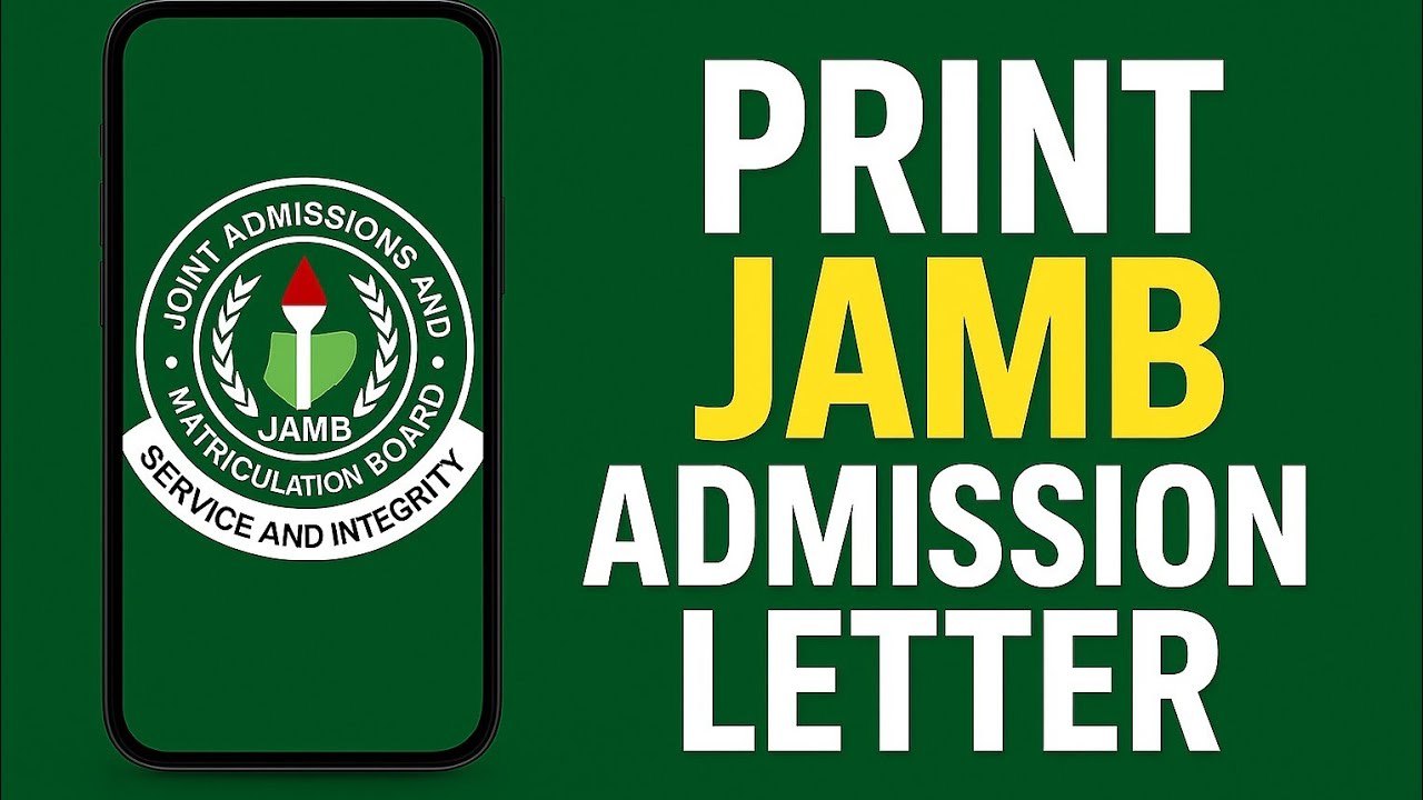 How to Print  JAMB Admission Letter 2025 | Step-by-Step Guide