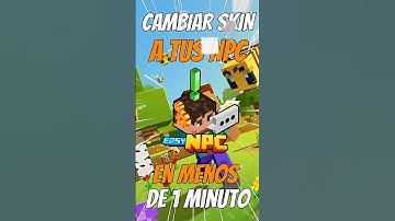 Como crear NPCs PERSONALIZADOS en MINECRAFT!! En menos de 1 MINUTO