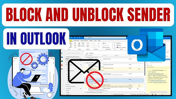 How To Block And Unblock Sender In Outlook #outlooktips #outlook