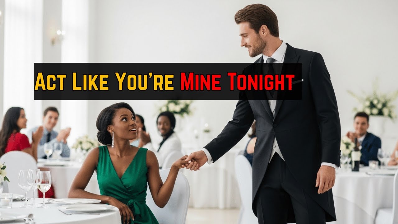 She Sat Alone at the Wedding — Until a Stranger Billionaire man Whispered, ‘Act Like You’re Mine Ton