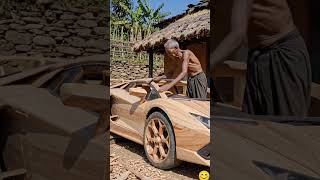 Old Nepali Man Made Wooden Lamborghini Talent Level 100