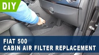 Fiat 500 Cabin Air Filter Replacement ( 2012 2013 2014 2015 2016 2017 2018 2019 )