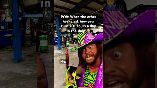 POV: The Shop Asks How You Flag 20+ Hours a Day… ☕👨‍🔧 #shorts #mechanic #autotech #garagelife