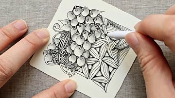 2025 #禪繞基本圖様 day 21 #pokeroot #mooka #tripoli #paradox #禪繞21天 #zentangle #tangle #pattern