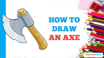How to Draw an Axe in a Few Easy Steps: Drawing Tutorial for Beginner Artists