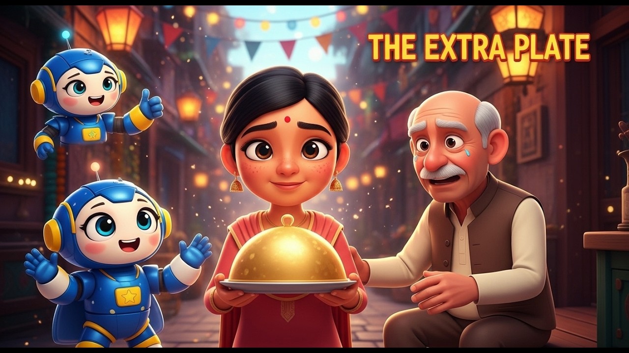 The Extra Plate | Heartwarming Festival Story About Sharing | Byte and Nova Creation