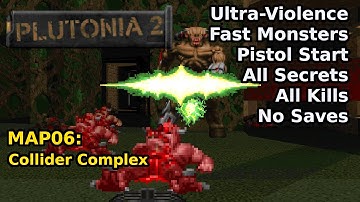 Plutonia 2 - MAP06: Collider Complex (Snel Ultra-Geweld 100%)