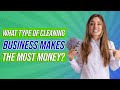 What type of cleaning business makes the most money