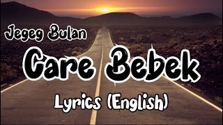 Jegeg Bulan - Care Bebek (Lyrics) || Indonesian to English || sunset view