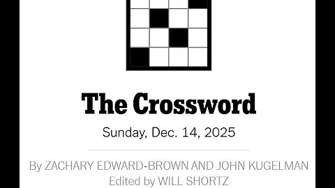 The New York Times Crossword 14/12/2025