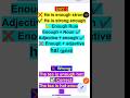 Enough Rule in English | Common Grammar Mistake ❌✔️#englishgrammar #ssccgl #ytshorts