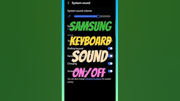 How to Turn ON & OFF Samsung Keyboard Sound? #shortsfeed #shorts #keyboardsounds