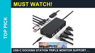 USB-C Docking Station Triple Monitor Support Surface Dock Triple Displays Dual 4K HDMIVGA Guide