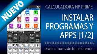 Install or send Programs and Apps [1/2] | HP Prime