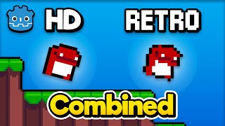 Combine Retro and HD Pixel Art in Godot 3