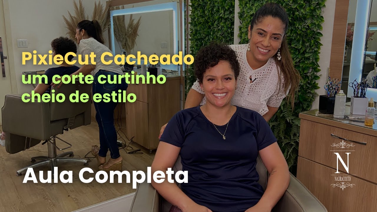 Como fazer um #corte #pixiecut  #cacheado perfeito | Aula Completa