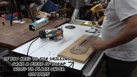 MLCS Woodworking Part 1 Assembly of Router Compass Adjustable Circle Jig