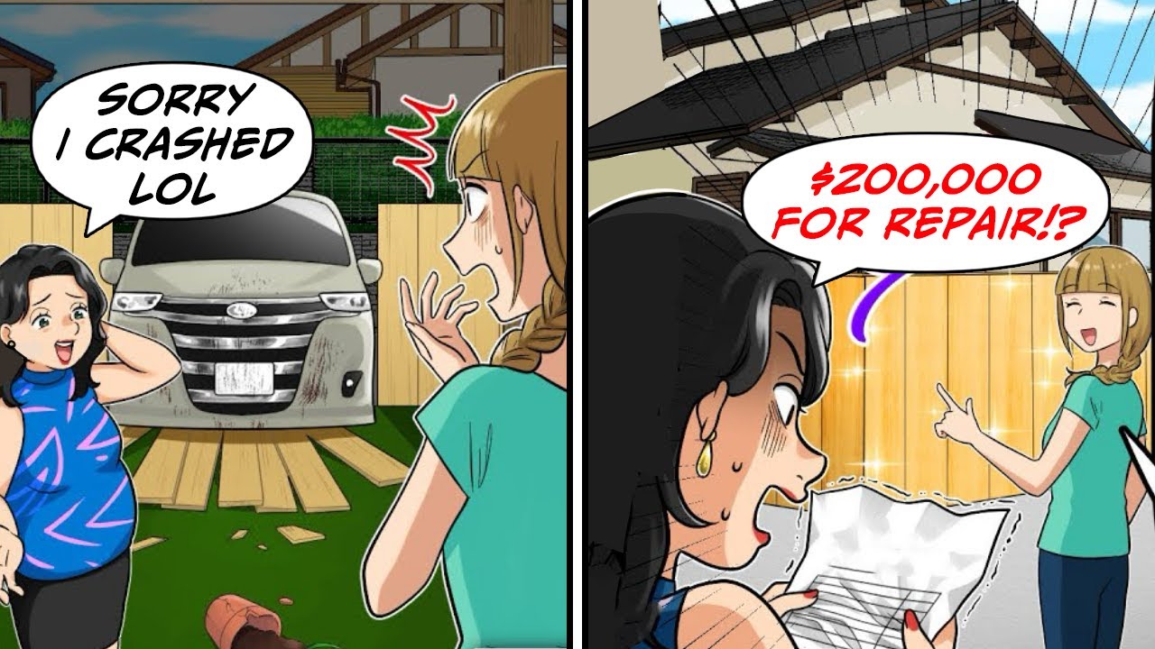 Подруга моей мамы врезалась в мой дом...