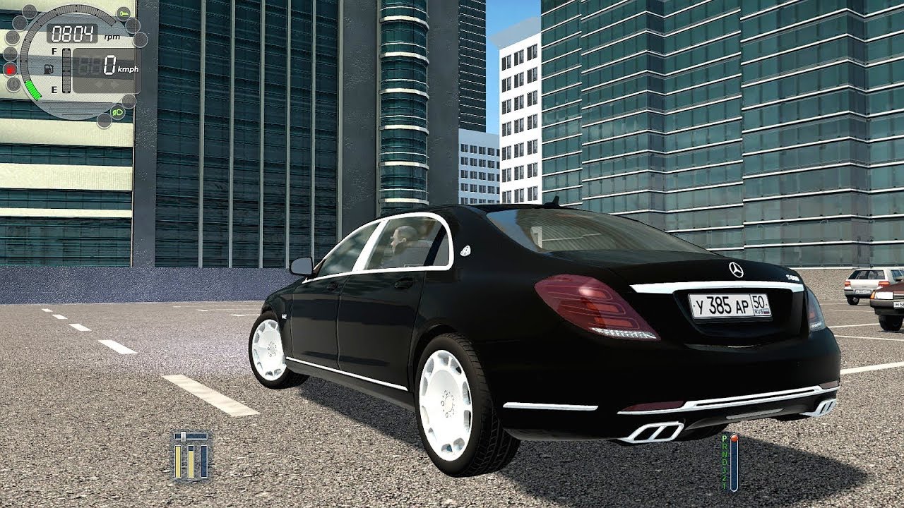 Maybach city car driving
