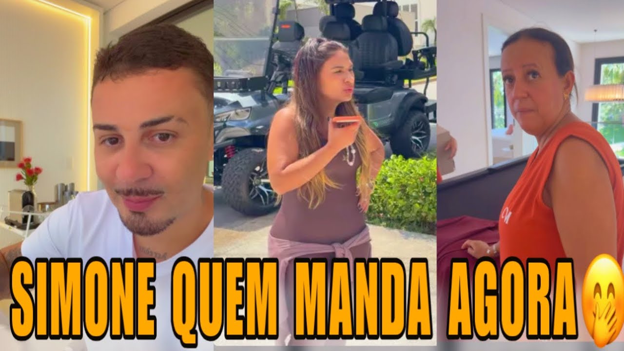 SIMONE MENDES CHEGOU QUEM VAI MANDAR NA CASA DE CARLINHOS MAIA HOJE🤭🤣