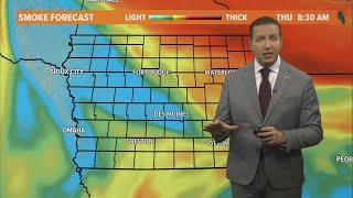 Iowa weather update: 90° is within reach for Des Moines, but it will be smoky