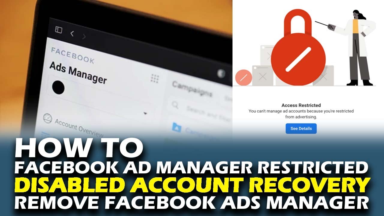 how to remove facebook ads manager | disabled account recovery - YouTube