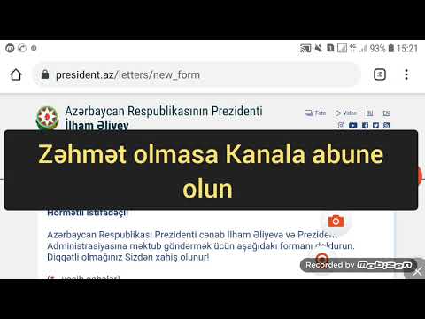 Video: Prezidentə Necə Bir Məktub Yazmaq Olar