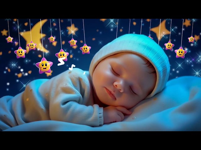 Baby Sleep Music 🎵 Mozart & Brahms Lullaby 🌜 Deep Sleep Music for Gentle Comfort and Peaceful Dreams
