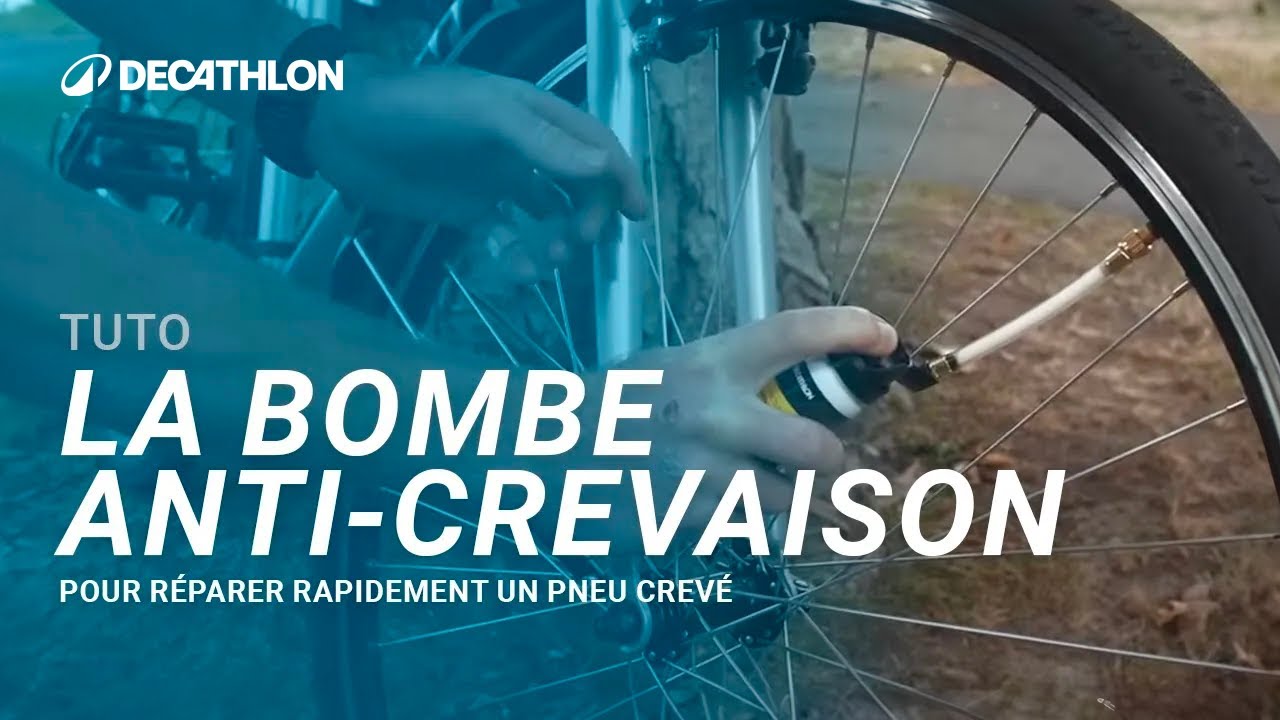 BOMBE DEPANNAGE CREVAISON VELO PRESTA ET SCHRADER - Decathlon
