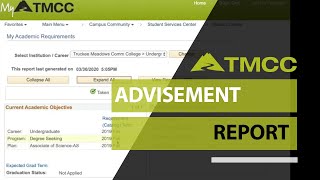 Academic Advisement Report at TMCC