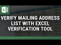 Verify Mailing Address List with this Excel Verification Software