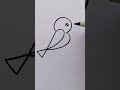 Drawing Art || How to draw sparrows #drawing #sparrow #kids