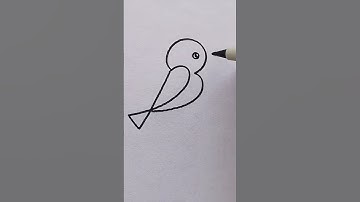 Drawing Art || How to draw sparrows  #drawing #sparrow #kids