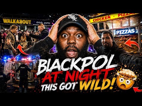 AMERICAN REACTS IT'S MAYHEM IN BLOOKPOOL! | BOTTLES FLYING EVERYWHERE!