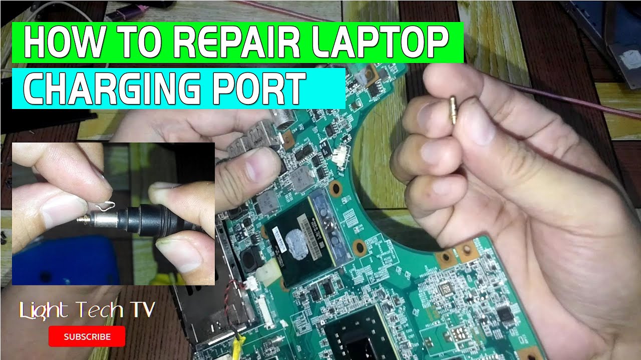 How to repair Laptop charging port, Full video